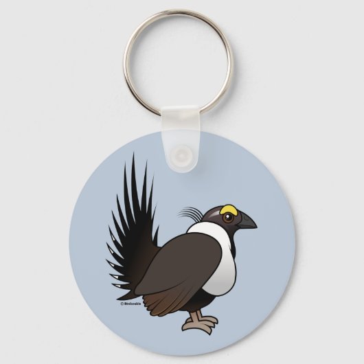 Birdorable Sage Grouse Sleutelhanger (Voorkant)