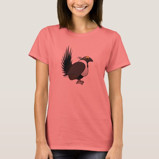 Birdorable Sage Grouse T-shirt (Voorkant)