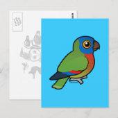 Birdorable Saint Lucia Parrot Briefkaart (Voorkant / Achterkant)