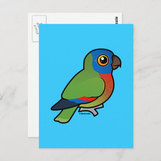 Birdorable Saint Lucia Parrot Briefkaart (Voorkant / Achterkant)