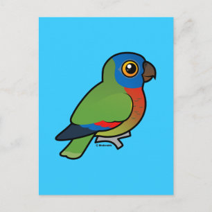 Birdorable Saint Lucia Parrot Briefkaart