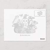 Birdorable Sandhill Crane Briefkaart (Achterkant)