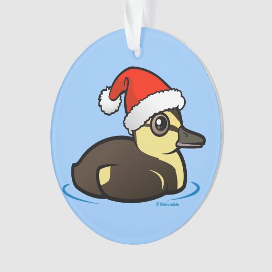 Birdorable Santa Duckling Ornament (voorkant)