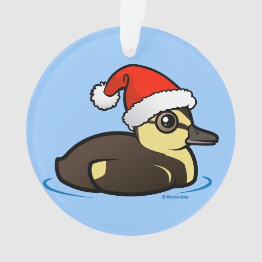 Birdorable Santa Duckling Ornament (voorkant)