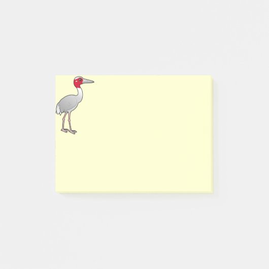 Birdorable Sarus Crane Post-it® Notes (Voorkant)