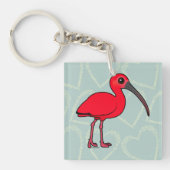 Birdorable Scarlet Ibis Sleutelhanger (Voorkant)