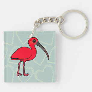 Birdorable Scarlet Ibis Sleutelhanger