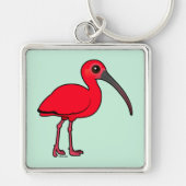 Birdorable Scarlet Ibis Sleutelhanger (Voorkant)