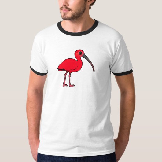 Birdorable Scarlet Ibis T-shirt (Voorkant)