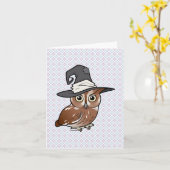 Birdorable Screech Uil Witch Kaart (Gele Bloem)