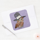 Birdorable Screech Uil Witch Vierkante Sticker (Envelop)