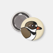Birdorable Semipalmated Plover Magneet (Voorkant / Achterkant)