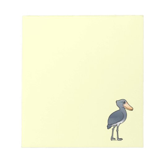 Birdorable Shoebill Notitieblok (Voorkant)