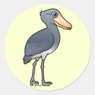 Birdorable Shoebill Ronde Sticker