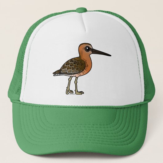 Birdorable Short-Bodembeker Dowitcher Trucker Pet (Voorkant)