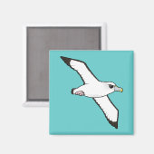 Birdorable Shy Albatross tijdens de vlucht Magneet (Voorkant / Achterkant)