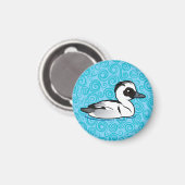 Birdorable Smew Magneet (Voorkant / Achterkant)