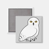 Birdorable Snowy Owl Magneet (Voorkant / Achterkant)