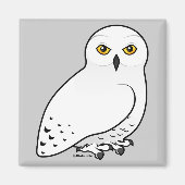Birdorable Snowy Owl Magneet (Voorkant)