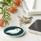 Birdorable Snowy Owl Sleutelhanger (Zijkant)