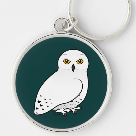 Birdorable Snowy Owl Sleutelhanger (Voorkant)