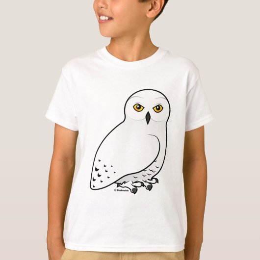 Birdorable Snowy Owl T-shirt (Voorkant)