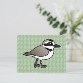Birdorable Snowy Plover Briefkaart (Staand voorkant)