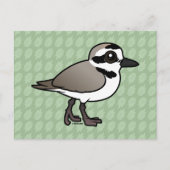 Birdorable Snowy Plover Briefkaart (Voorkant)
