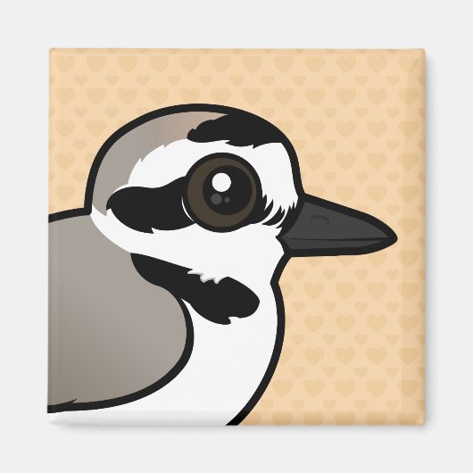 Birdorable Snowy Plover Magneet (Voorkant)