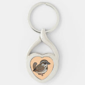 Birdorable Song Sparrow Sleutelhanger (Voorkant)