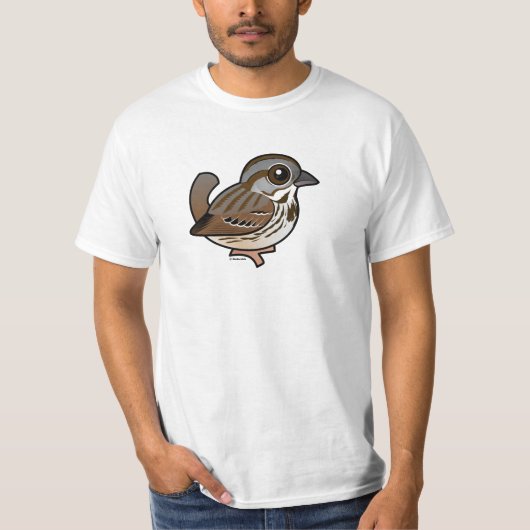 Birdorable Song Sparrow T-shirt (Voorkant)