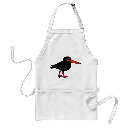Birdorable Sooty Oystercatcher Standaard Schort (Voorkant)