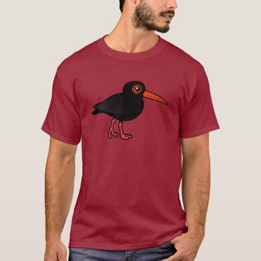 Birdorable Sooty Oystercatcher T-shirt (Voorkant)