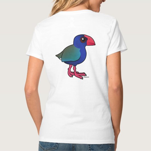 Birdorable South Island Takahe T-shirt (Achterkant)
