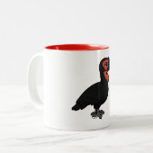 Birdorable Southern Ground Hornbill Tweekleurige Koffiemok (Voorkant links)