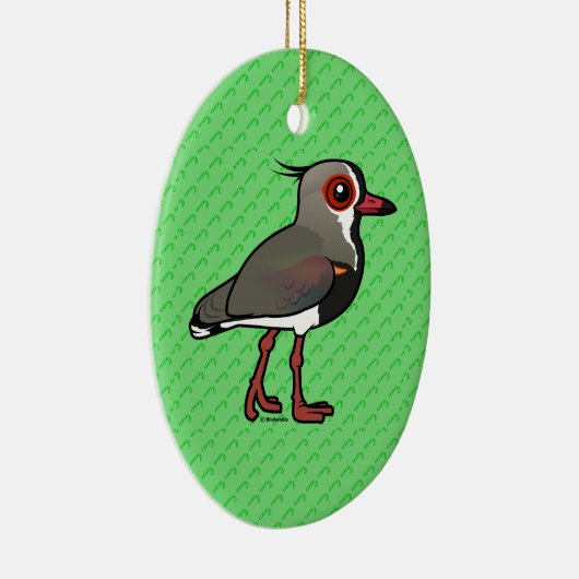 Birdorable Southern Lapwing Keramisch Ornament (Rechts)
