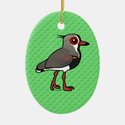 Birdorable Southern Lapwing Keramisch Ornament (Voorkant)