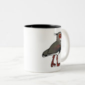 Birdorable Southern Lapwing Tweekleurige Koffiemok (Voorkant rechts)