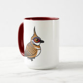 Birdorable Spinifex Pigeon Cartoon Bird Mok (Voorkant links)