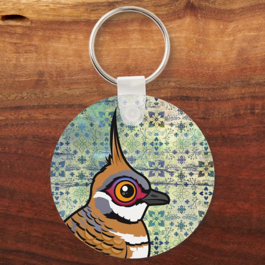Birdorable Spinifex Pigeon Cartoon Bird Sleutelhanger (Achterkant)