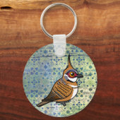 Birdorable Spinifex Pigeon Cartoon Bird Sleutelhanger (Voorkant)