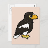 Birdorable Steller's Zee Eagle Briefkaart (Voorkant / Achterkant)