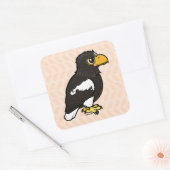 Birdorable Steller's Zee Eagle Vierkante Sticker (Envelop)