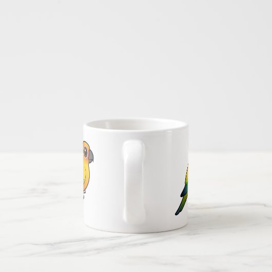 Birdorable Sun Parakeet Espresso Kop (Achterkant)