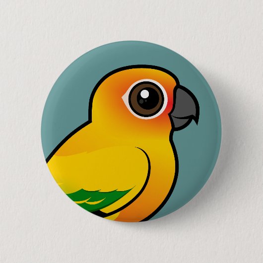 Birdorable Sun Parakeet Ronde Button 5,7 Cm (Voorkant)