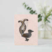 Birdorable Superb Lyrebird Briefkaart (Staand voorkant)