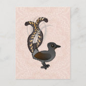 Birdorable Superb Lyrebird Briefkaart (Voorkant)
