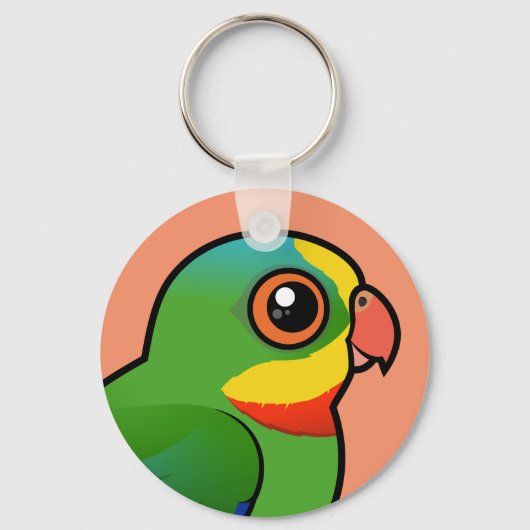 Birdorable Superb Parrot Sleutelhanger (Voorkant)