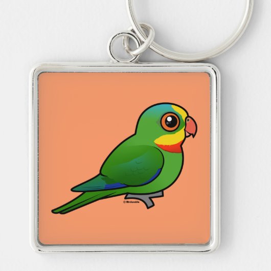 Birdorable Superb Parrot Sleutelhanger (Voorkant)