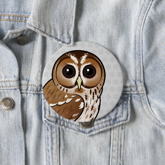 Birdorable Tawny Owl Ronde Button 4,0 Cm (In situ)